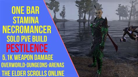 Eso One Bar Stamina Necromancer Solo Pve Build Pestilence Elder