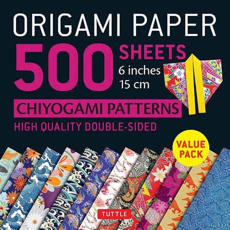 Origami Paper 500 Sheets Chiyogami Patterns 6 15cm Tuttle Origami