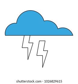 Rainy Weather Symbol Icon Vector Illustration Stock Vector (Royalty ...