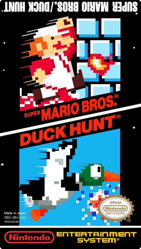 Super Mario Brosduck Hunt Restoration Label Nes By Juanfuentes95 On