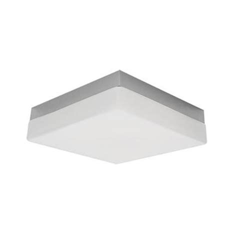 New Kuzco Led Square Flush Mount Ceiling Fixture W White Opal Glass