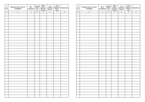 Журнал учета медицинских книжек работников