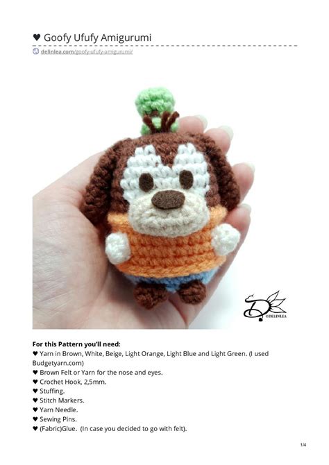 Goofy Ufufy Amigurumi Crochet Pattern