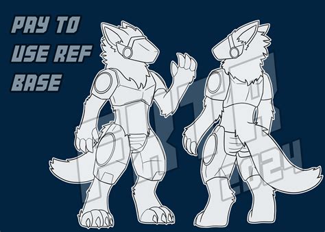 Protogen Reference Sheet Base PNG File - Etsy