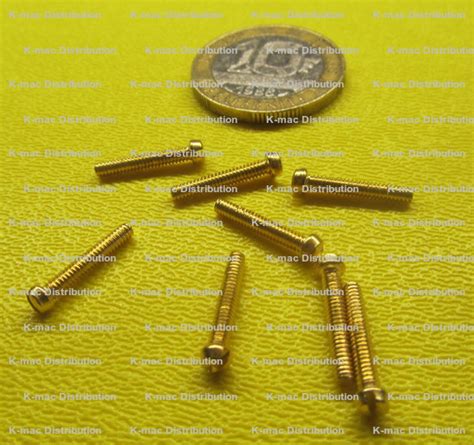 Machine Screws Brass Fillister Head Slotted Drive