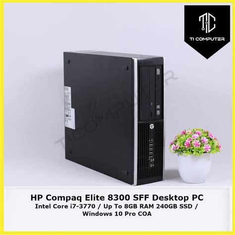 Hp Compaq Elite 8300 Sff Intel Core I7 3770 3 4ghz Up To 8gb Ram 240gb Ssd Refurbished Desktop Pc