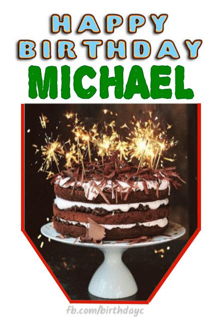 Happy Birthday MICHAEL gif messages | Birthday Greeting | birthday.kim