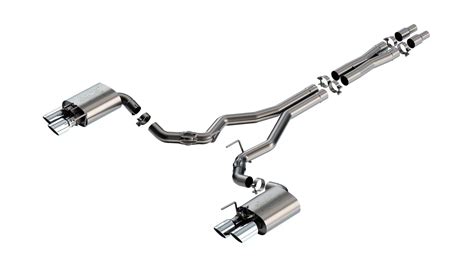 Borla Mustang Atak Cat Back Exhaust With Chrome Tips 140963 24 25 Mustang Gt Fastback W Active