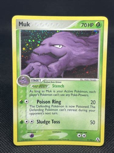 Pokemon Ex Legend Maker Muk Holo Near Mint Ebay