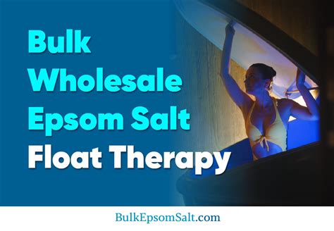 Bulk Wholesale Epsom Salt For Float Therapy