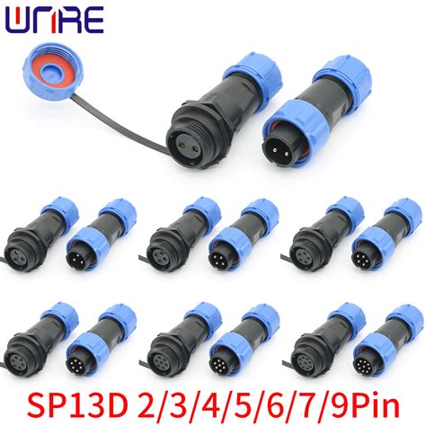 China SP13D IP68 Waterproof Industrial Plug Socket Threaded Aviation