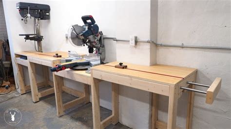 18 DIY Miter Saw Table Plans For Wood Workshop - DIYS