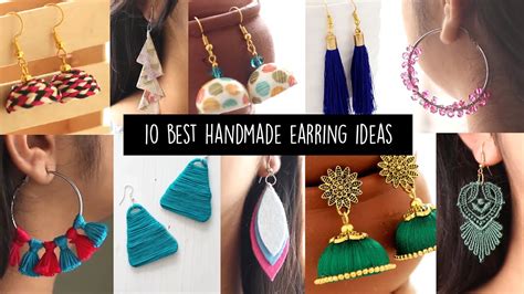 Best Handmade Earring Ideas Diy Jewellery Making Youtube