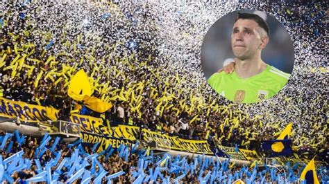 Dibu Martinez eligó a la hinchada de Boca como la mejor del mundo