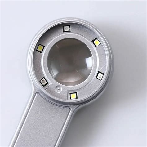 6 Led Reading Magnifier 60x Usb Rechargeable C Cable Handheld Magnifying Glass Buy Magnifying