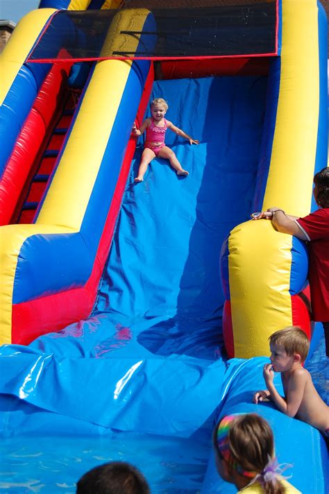 Addie's Adventures : Water slide fun at school Aug 2012