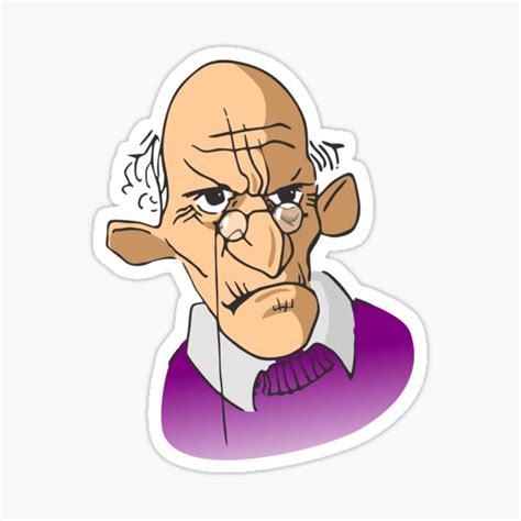 Grumpy Old Man Sticker For Sale By How67 Redbubble