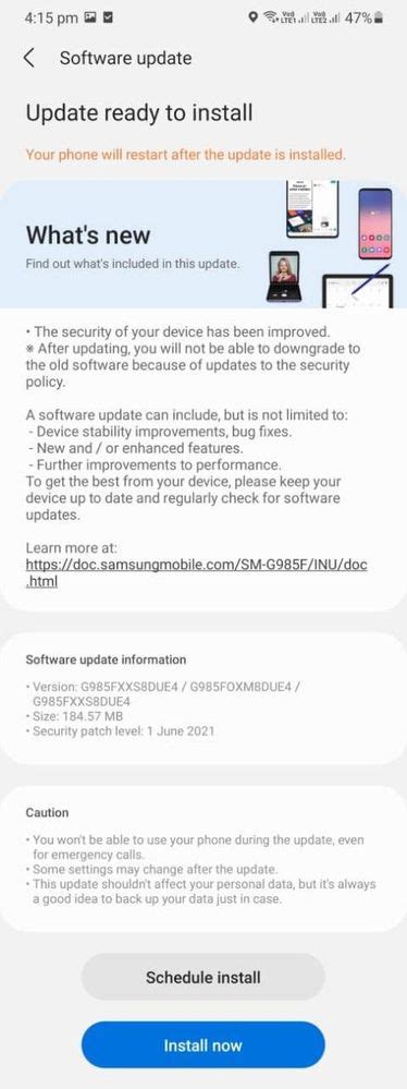 June Security Patch Released For S 20 Plus Samsung Members