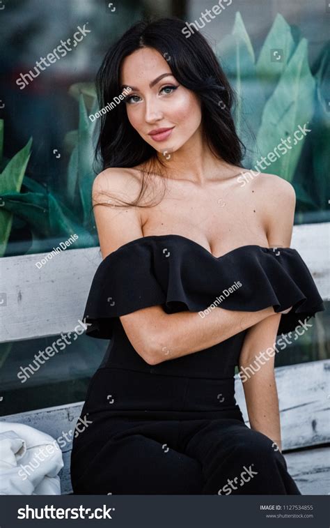 Beautiful Sexy Brunette Girl Costume Posing Stock Photo Shutterstock