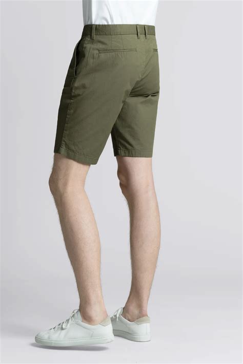 Olive Shorts Organic Cotton Twill Chino Asket