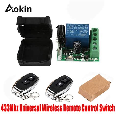 433Mhz Universal Wireless Remote Switch DC 12V 1CH Relay Receiver