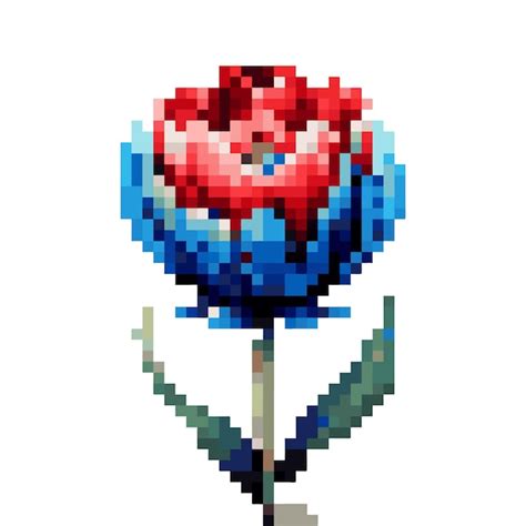 Premium Vector Tulip Pixel Art