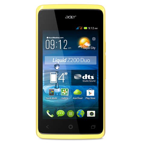 Acer Liquid Z200 Duo Jaune - Mobile & smartphone Acer sur LDLC.com