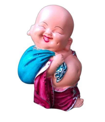 Blue Polyresin Handicraft Resin Multi Baby Laughing Buddha Statue For