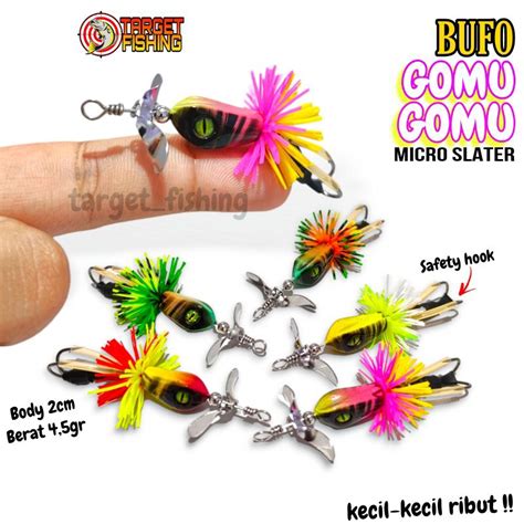 Jual Micro Slater Bufo Gomu Gomu Cm Gr Umpan Casting Gabus Toman