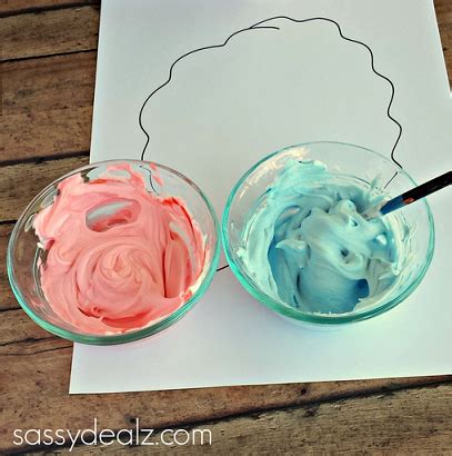 Cotton Candy Kids Craft Using Puffy Paint - Crafty Morning