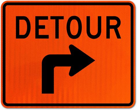 Detour Road Sign