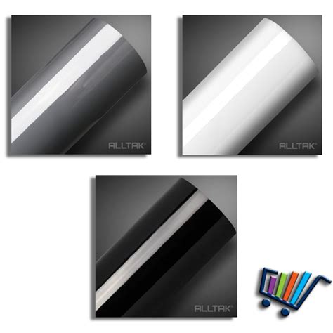 Adesivo Alltak Vinil Alto Brilho Ultra Black Piano Branco Brilhante