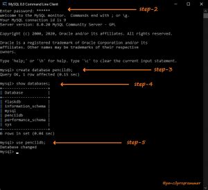 How To Create Database In Mysql Pencil Programmer