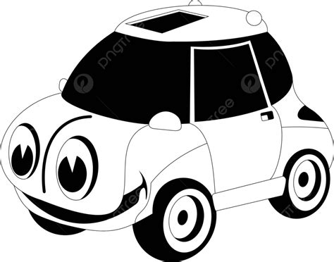 Cartoon Car Happiness Auto Black Vector Happiness Auto Black Png And