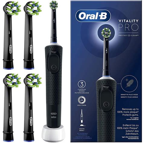 Szett Elektromos Fogkef K Oral B Vitality Pro Protect X Clean Fekete