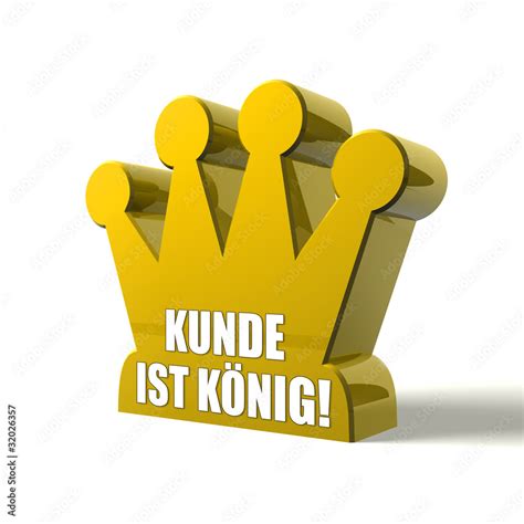 Kunde Ist K Nig Button Icon Stock Illustration Adobe Stock