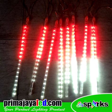 Lampu Led Meteor Merah Putih Set 8 • Prima Jaya Led