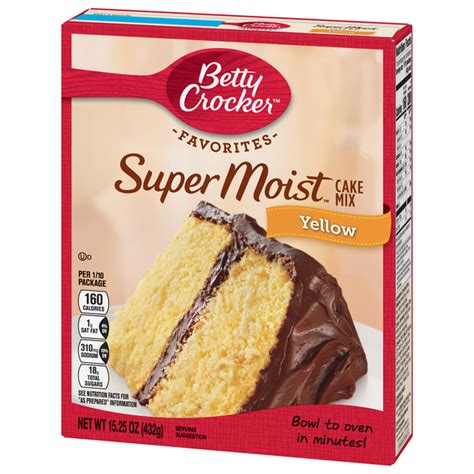 Betty Crocker Super Moist Yellow Cake Mix Hy Vee Aisles Online Grocery Shopping