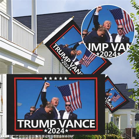 Trump Vance 2024 Flag 3x5 Ft Us Flag Donald Trump 2024 President J D