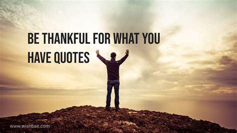 50 Be Thankful For What You Have Quotes Wishbae Com