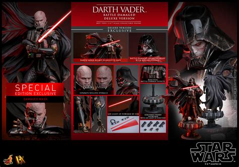 Hot Toys DX B Star Wars Darth Vader Battle Damaged Deluxe Version Special Edition