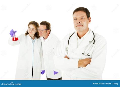 Medical Team Leader stock photo. Image of medical, experiment - 15879322