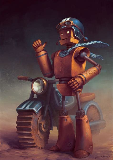 Moto Psycho By Yigit Koroglu Robot Art Robot Illustration Character Art