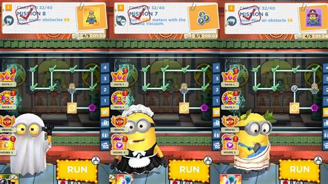 Minion Rush Maid And Athenian And Ghost Minions At Despicable Ops