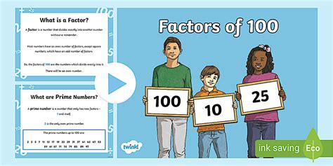 Factors Of 100 Powerpoint Twinkl Northern Ireland