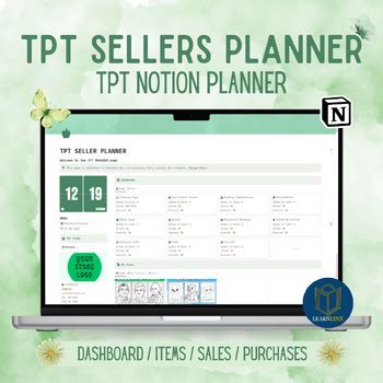 Ultimate Notion Planner For TPT Sellers Streamline Your Store