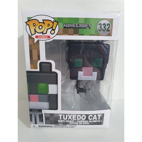 Funko Pop Minecraft Tuxedo Cat Shopee Brasil