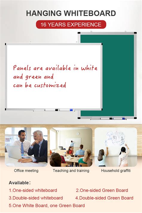 Best Price Aluminum Whiteboard Frame School Magnetic Board Blackboards