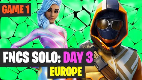 Fortnite Fncs Solo Europe Qualifier Game Highlights Youtube