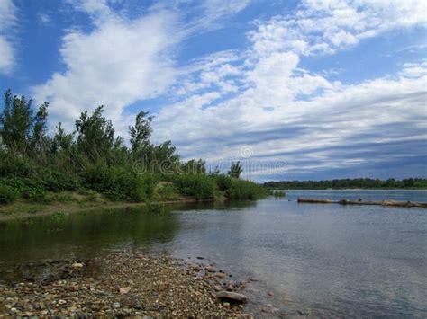 The Irtysh River stock image. Image of arbor, nautical - 33505783